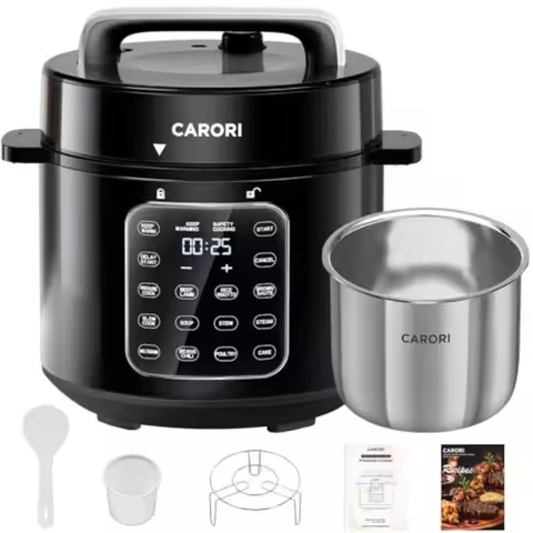 Electric Pressure Cooker 6 Qt 9 Functions Programmable Instant Pot with IMD Touchscreen Rice Cook Sl