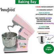 Innofood Heavy Duty Silent Stand Mixer - Grey/White/Pink/Jade Blue (7L) KT-7600 KT7600 ICE BOWL VERS