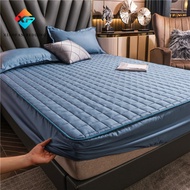 【Factory Spot】Cotton Bed Sheet Single Bed Sheet Mattress Cover Super Single Bed Sheet Quilted bed sheet Queen/King Bed Sheet Breathable Fitted Sheet Dustproof Bedspread Mattress Cover Bed Sheet Dust Cover
