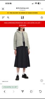 Danton 淺灰色連帽羽絨外套