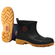 KORAKOH R Z 808 A MSTC Black Safety Series Unisex Mid-Cut PVC Safety Boots With Lining / But Getah K