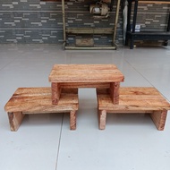 Squat stool, wooden squat chair, wooden squat chair