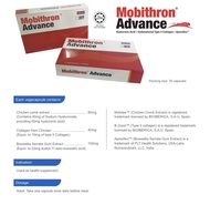 Mobithron Advance 30Capsules - Exp08/24 [Hyaluronic Acid, Type 2 Collagen, Boswella Serrata