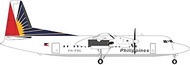 herpa Philippine Airlines Fokker 50 PH-PRG Miniature 1:200 Scale Collectible Model with Base Metal