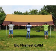big flysheet 6x8m tent tarp outdoor awning flysheet camel tent