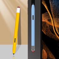 ปลอกสำหรับ Samsung Galaxy Tab S8 S9 S7 Plus FE S6 Lite ปากกา พิเศษ เคสป้องกันแท็บเล็ตสามารถล้างทำความสะอาดได้ปากกาสไตลัสนุ่มปากกาปิดผมขาวกันลื่นปลอกซิล
