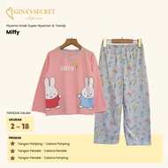 Girls' Sleepwear Miffy/ - Gina's Secret - Size 2 - 18 Girls Pyjamas Cotton Pyjamas Kids Pyjamas