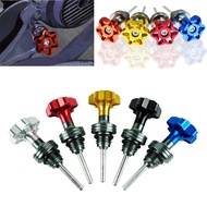 ⚡Car 1⚡Scooter Motorcycle Engine Oil Dipstick Cap Plug Engine Crankcase Oil Level Gauge