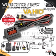 VAHID HID H4 Hi/Low Relay Wiring Harness Set Lampu Wire H1 H3 H4 H7 H8 H9 H11 9006 9005  HI/LOW Wire