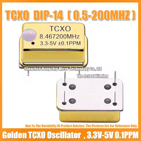 TCXO DIP-14 8.4672M 8.4672MHZ Gold Plated Rectangular Temperature Compensated Crystal Oscillator Gol
