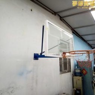  牆壁式籃球架 鋼化透明玻璃籃球板smc休閒籃板
