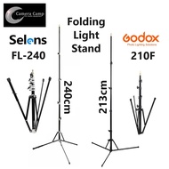 Selens FL-240 & Godox 210F Folding Light Stand for Photography