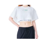 FILA Crop Tops Womens White Crew Neck Moderate