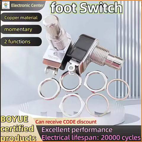 Foot switch,momentary type,R13-85,push it then electric circuit will be connected