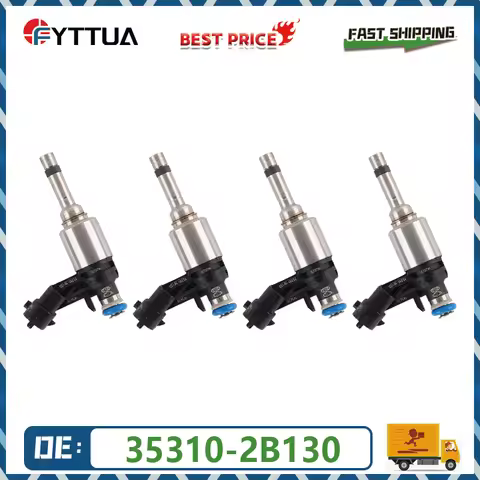 4pcs Fuel injector 35310-2B130 For Hyundai Accent Veloster Kia Rio 1.6L L4 2012-2017 353102B130 Inje