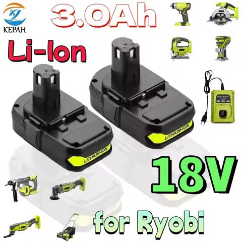 NEW for Ryobi RB18L50 Replacement Battery 18V 4.0Ah Battery for Ryobi P117 18V One Plus Series P107 