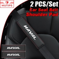 Haval 2 Pcs/Set Leather Car Seat Belt Shoulder Pad Safety Belt Protector Cover For H6 Jolion Sport H