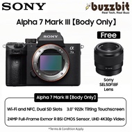 Sony Alpha A7 III / A7 Mark III / A7M3 (ILCE-7M3) Mirrorless Camera (Body Only) | Sony Malaysia Warr