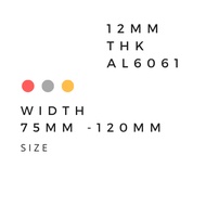12mm Width 75 - 120mm Aluminium Flat Bar Aluminium Plate Sheet