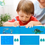 3D Pen Mat with 2 Finger Protectors Heat-Resistant 3D Pen Drawing Pad with Assorted Patterns Non-Stick Silicone 3D Pen Drawing Board 29x20.5cm/42.5x20cm SHOPQJC4558