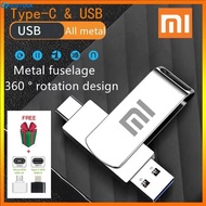 ♥【Ready stock】FREE Shipping+COD♥ XIAOMI Original OTG metal pendrive 512G 256GB 128G 64G 32G 16G 8G type-c usb dual pendrive OTG USB Flash Drive pendrive type c