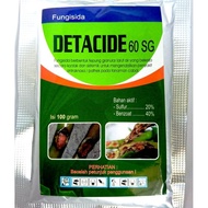 Termurah Fungisida DETACIDE 60SG 100gr Benzoat &amp; Sulfur