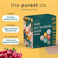 Purest Co Daily Pre+Probiotic Melts  Gut Health &amp; Digestion 30 Sachets