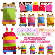 BUCKWHEAT  PILLOW 25x55cm 800gram M SIZE BANTAL ANAK（BEU PILLOW ) 100%natural 👉READY STOCK👈荞麦壳安心枕/Pi