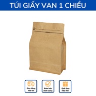 500g Kraft Paper Bag For 1-Way Valve Dried Coffee Beans Cement Bag With 4-Sided Cement zip Bag Dedicated Food Packaging