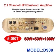 ✦Ready, cod✦D900 High-Power Subwoofer BT Bluetooth Digital Amplifier Board 2.1 Channel 12V Rechargea