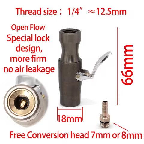 Self-Locking Tire Inflator Chuck Tyre Air Inflator Tyre Chuck Copper Brass Tire Air Chuck Compressor