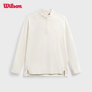 Wilson Men ALLEY HALF-ZIP LS TEE WM20071432GYC Official Store