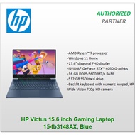 HP Victus 15.6 inch Gaming Laptop 15-fb3148AX, Blue