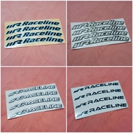 Sticker Stiker Velg RACELINE Cutting 1set isi 4