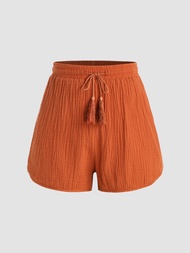 Cider Middle Waist Straight Leg Shorts