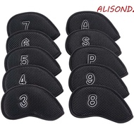 ALISONDZ Golf Club Cover Meshy 10pcs Golf Head Cover Neoprene Protective Cover With Number Design 3,
