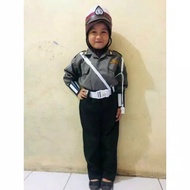 BAJU POLISI ANAK / SETELAN / SERAGAM / KOSTUM PROFESI ANAK POLISI POCIL
