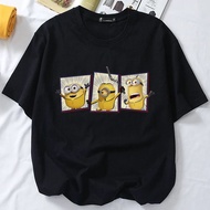 S-5XL Ready Stock MINIONS T SHIRT cotton cartoon 3xl tshirt woman man baju perempuan women Tshirt pl