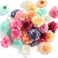 1pc Rose Artificial Flowers Heads 4.5cm Fake Flowers For Wedding Party Decoration Home Decor DIY Craft Wreath Cake Gifts Accessories