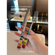 Come and get Ceremonial Feeling Full of Western Food SetsTablew Cutlery Cutlery Two-Piece Set 18/10 