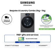 [Climate Voucher Eligible] [Pre-order] Samsung WD90F21BCSSP 21KG/11KG Bespoke AI Front Load Washer D