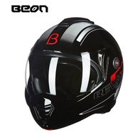 high quality BEON Helmet Motorcycle Flip up Vintage Helmet Full Face Four Seasons Safety Protective 