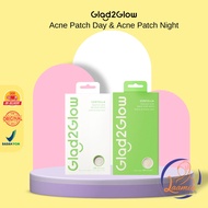 New!!hijab Glad2Glow Acne Patch Day & Acne Patch Night Glad 2 Glow