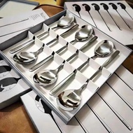 * * Category 1 * Set Of 6 Stainless Steel Long Handle Spoons 304 WMF Nuova High Quality