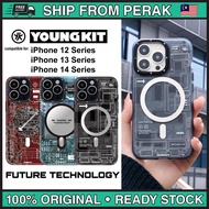 YOUNGKIT Future Technology Case for iPhone 15 Pro Max / 15 Pro / 14 Pro Max / 14 Pro / 13 Pro Case C