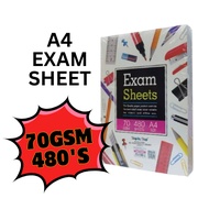 STEP BY STEP Foolscap Paper / Exam Sheet Test Pad / Kertas Kajang 70gsm 480 Sheets (Price For 1 Pack