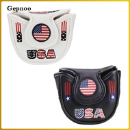 Gepnoo Golf Mallet Putter Head Cover Protective PU Leather Golf Mallet Putter Cover