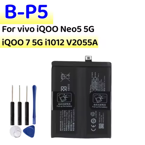 B-P5 High Quality Replacement Battery For vivo iQOO Neo5 5G iQOO 7 5G i1012 V2055A Battery+ Free Too