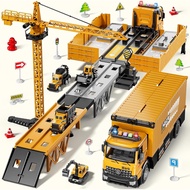 Engineering Vehicle Car, Construction Toy for 3-7 Year Old Boys, Truck Toy Set Toddler Car Grave Toy