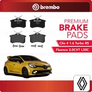 BREMBO Rear Pads (L+R) - Renault Clio 4 1.6 Turbo RS, Renault Fluence 2.0CVT L30C